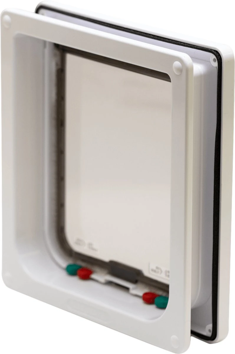 Cat Mate Kattendeur Groot Met Vierwegsluiting En Extra Vergrendeling - Wit - Afbeelding 2