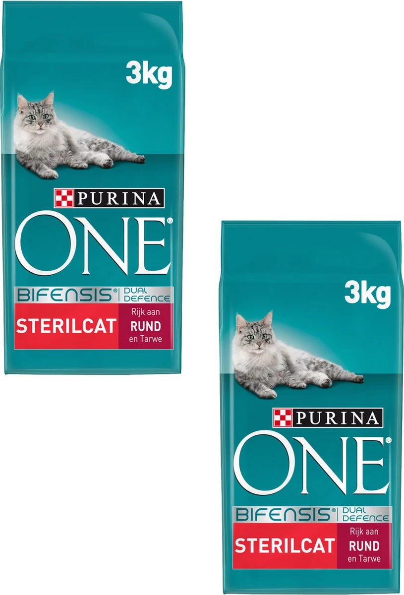 Purina One Sterilcat - Kattenvoer - 2 X Rund Granen 3 Kg - Afbeelding 4