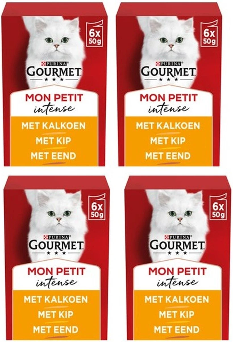 Gourmet Mon Petit Intense - Kattenvoer Natvoer - Gevogelte - 24 X 50 Gr - Afbeelding 2