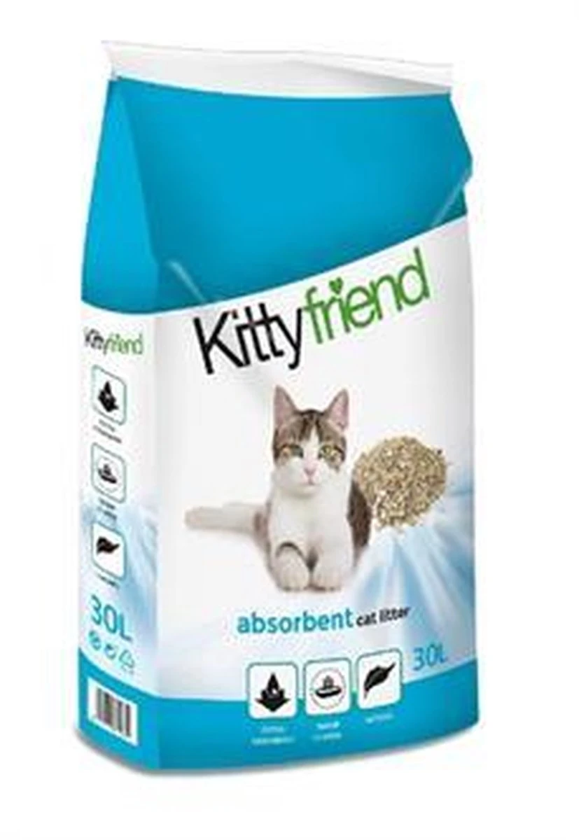 Kitty Friend Kattenbakvulling Absorbent 30 L - Afbeelding 3