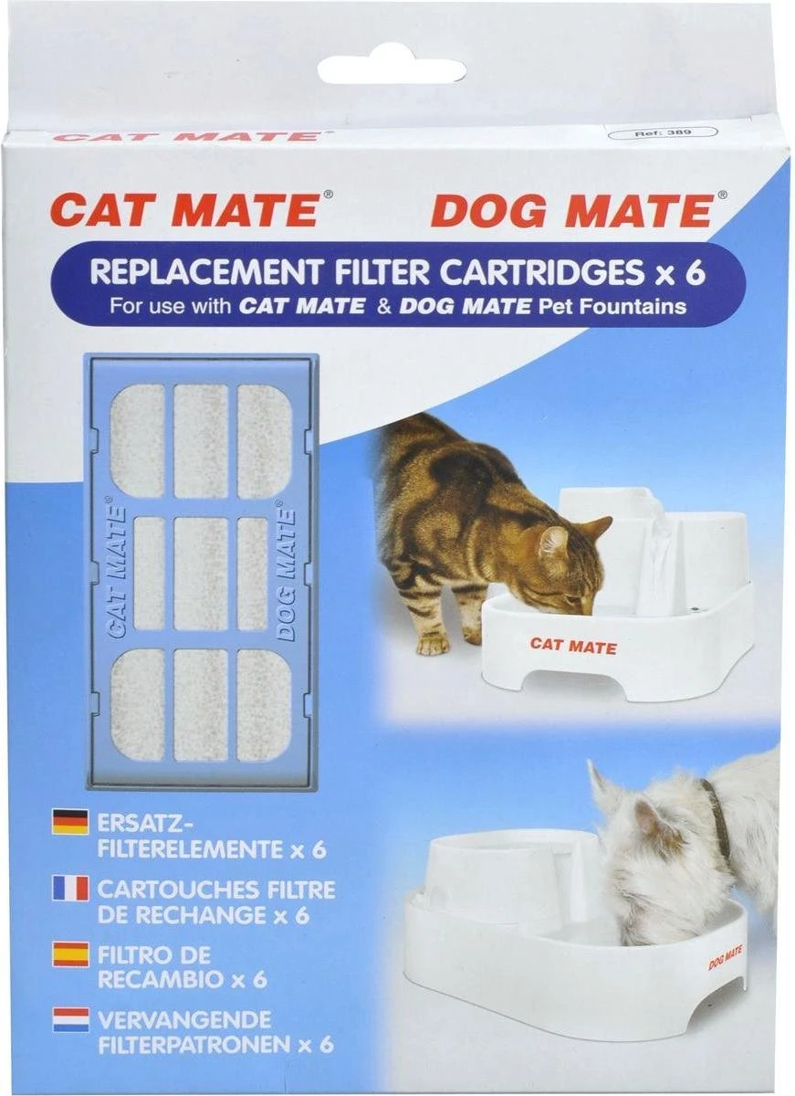 CAT MATE Drinkfontein Filterpatronen Multi Pack - 6 St. - Afbeelding 3