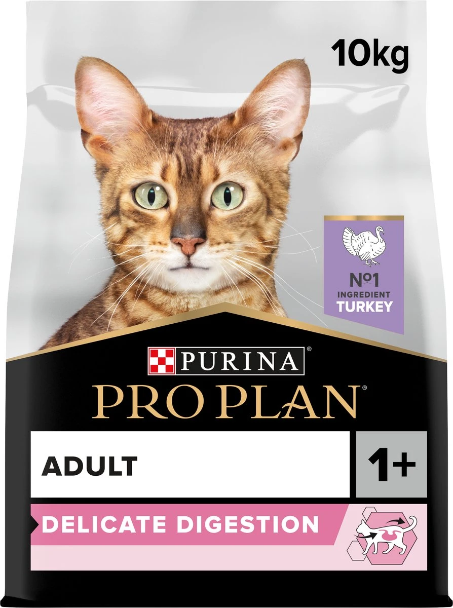 Pro Plan Adult Delicate Digestion - Kattenvoer - Kalkoen - 10 Kg - Afbeelding 3