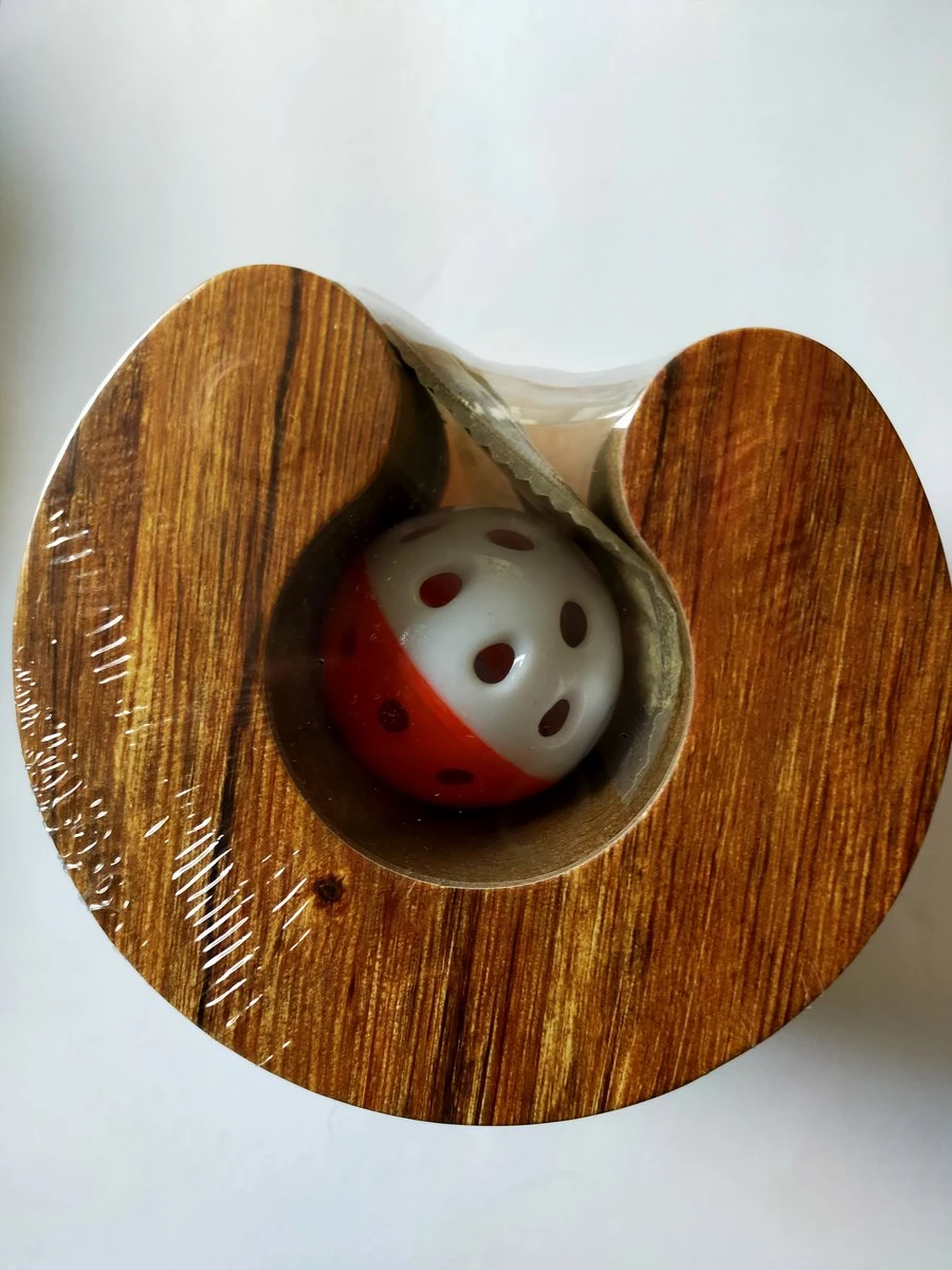 Kattenspeelgoed - Ronde, Opvouwbare En Vervormbare Krabmat Voor Katten Met Bal Met Belletjes Van Golfkartonpapier - Interactief Krabspeelgoed Voor Katten - Afbeelding 3