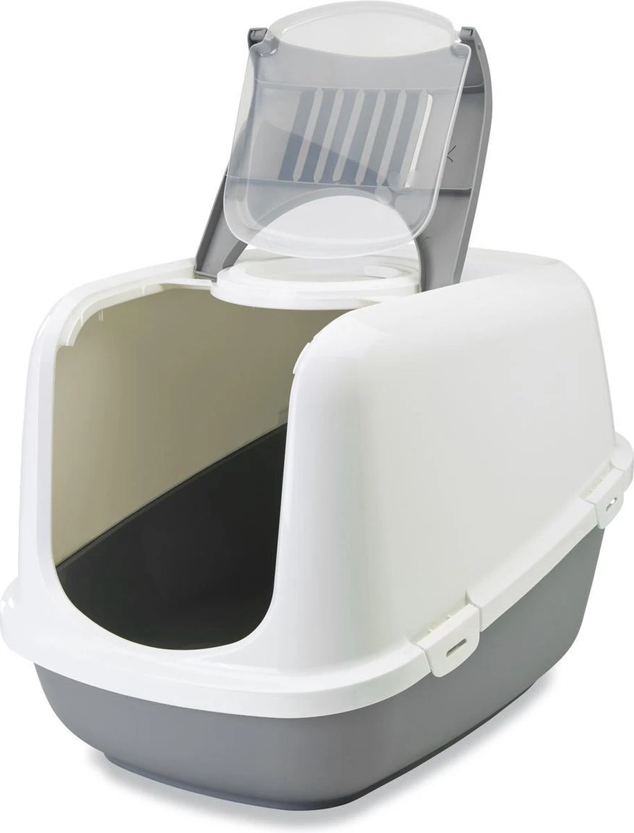 Savic Nestor Jumbo - Grijs - Kattenbak - 66 X 48 X 46 Cm - Afbeelding 2