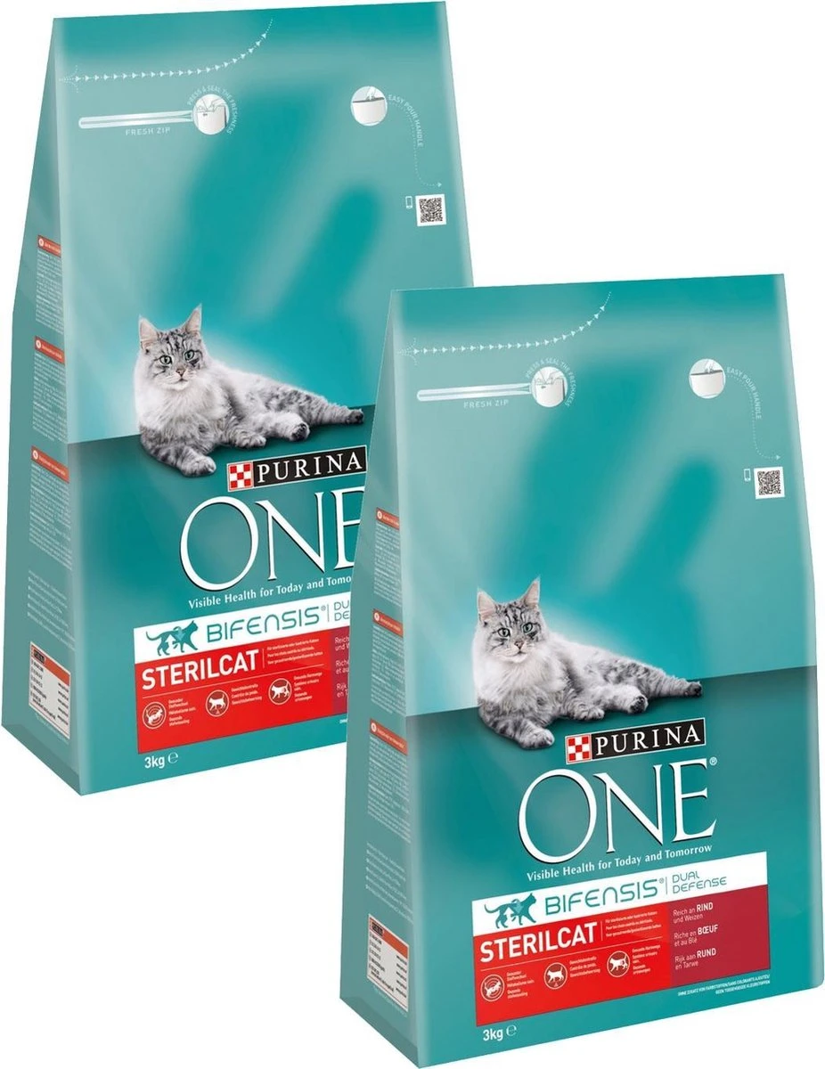 Purina One Sterilcat - Kattenvoer - 2 X Rund Granen 3 Kg