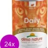 Almo Nature Blik Adult Cat Daily Menu 400 G - Kattenvoer - 24 X Kalf