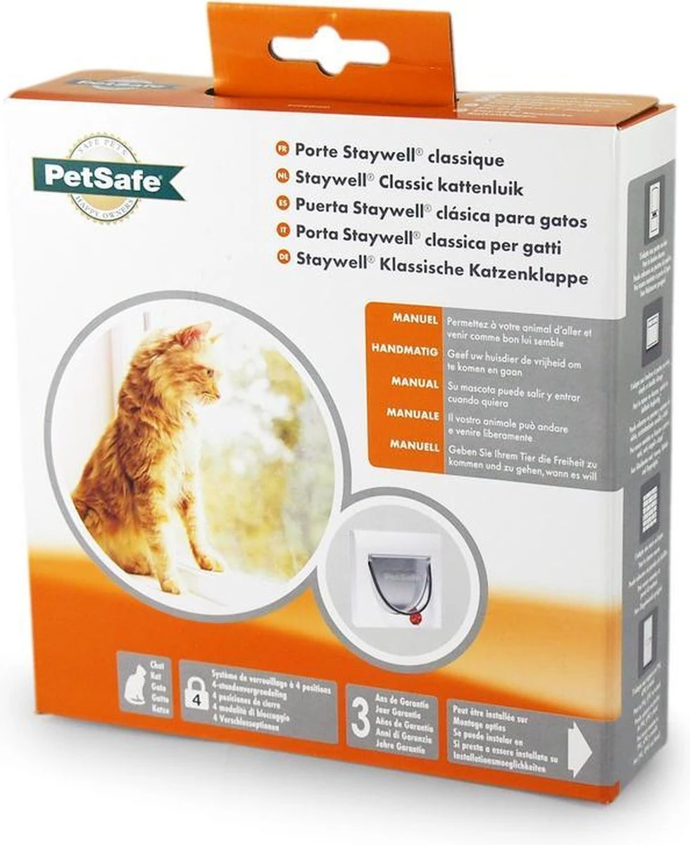 Petsafe 919 Classic - Wit - Kattenluik - 22,4 X 22,4 X 22,4 Cm - Afbeelding 9