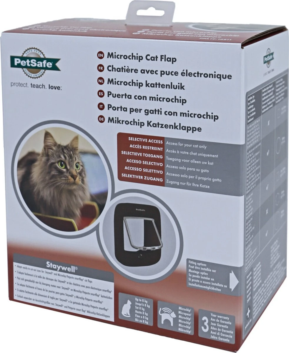 PetSafe Staywell Microchip Kattenluik - Bruin - Afbeelding 12