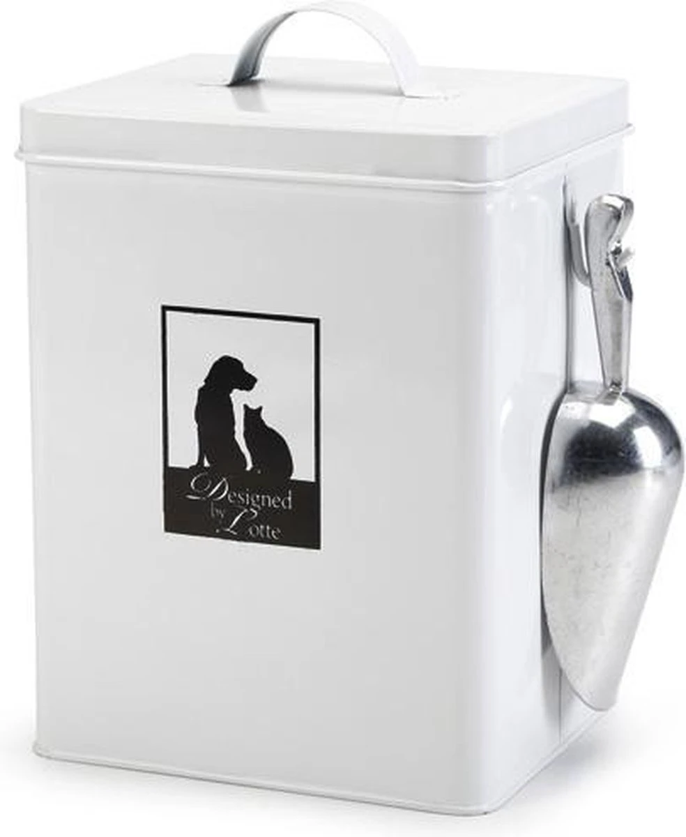 Designed By Lotte Vooraadblik Incl. Schep - Wit - 18x16x26 Cm