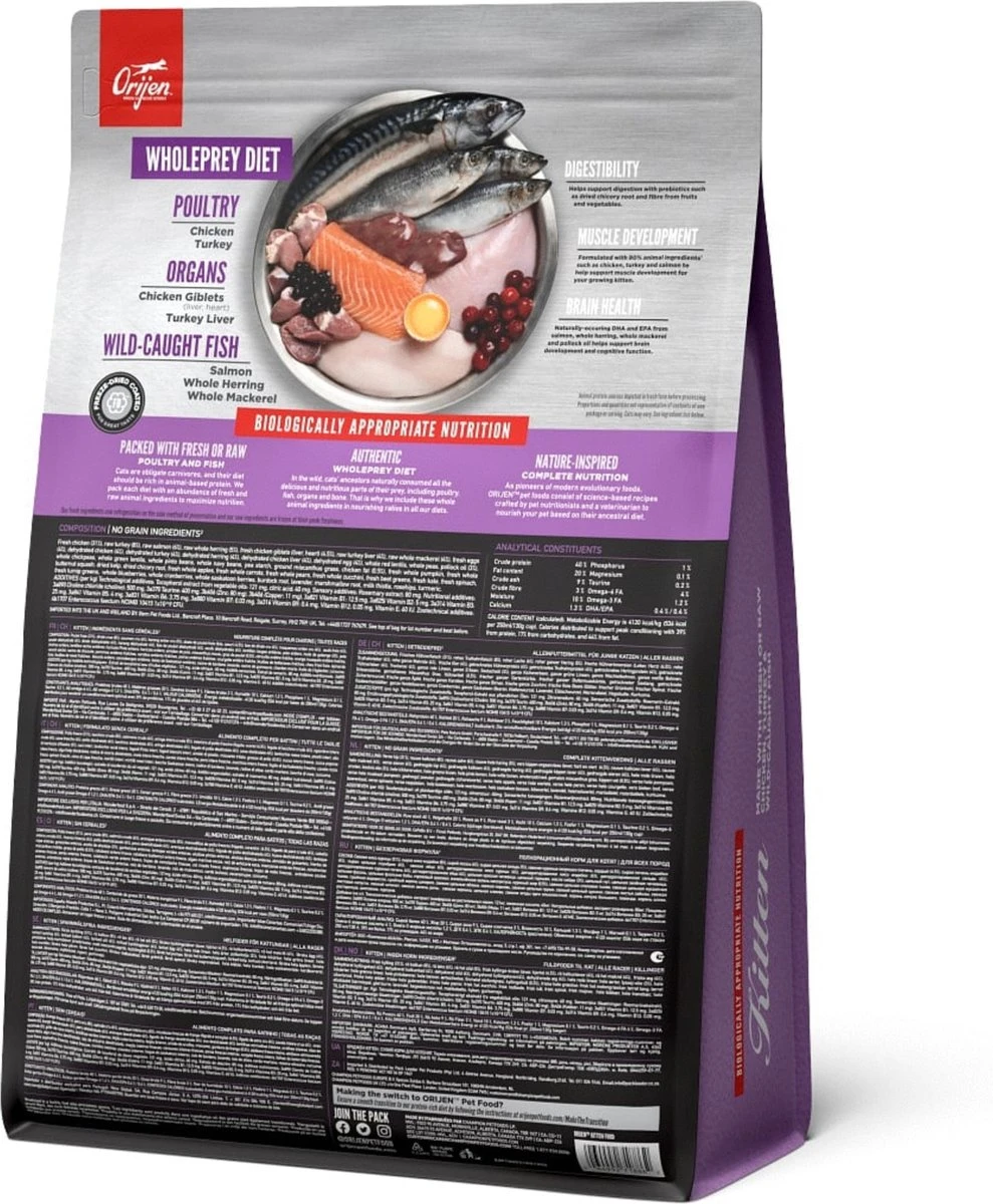 Orijen Kattenvoer Whole Prey Kitten 1,8 Kg - Afbeelding 4