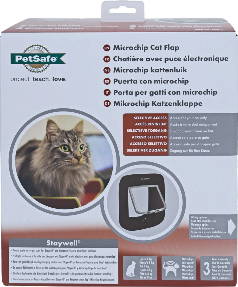 PetSafe Staywell Microchip Kattenluik - Bruin - Afbeelding 13